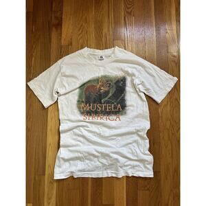 Vintage Fruit Of The Loom T Shirt Mustela Sibirca M